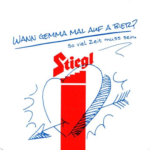 salzburg s-a stiegl wann 1b (195-herz mit pfeil-blaurot)